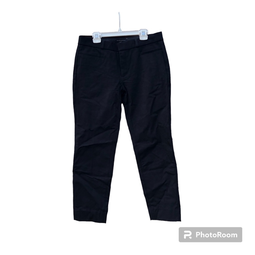 Banana Republic Sloan Crop Pants Black Solid Trousers Size 4